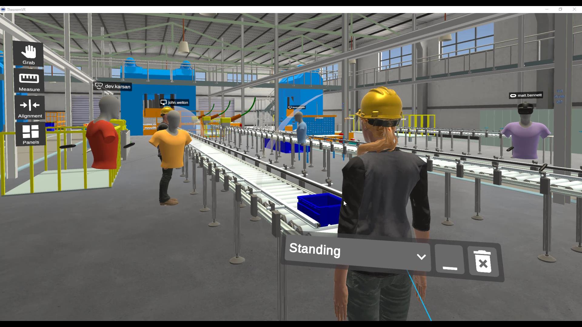 Collaborative Multi-user XR Factory Layout Sessions